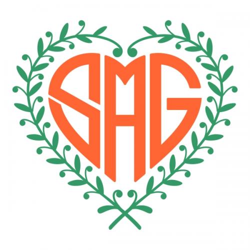 Heart Wreath Svg Cuttable Designs
