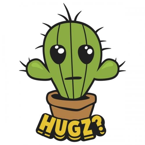 Cactus Hugs SVG Cuttable Design hugz