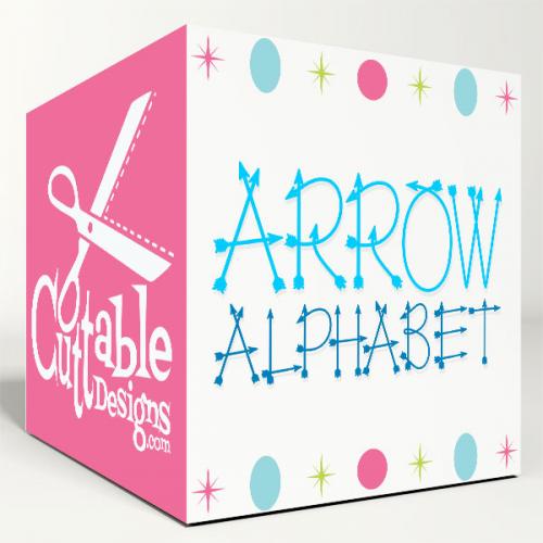 Arrow Svg Cuttable Font Designs