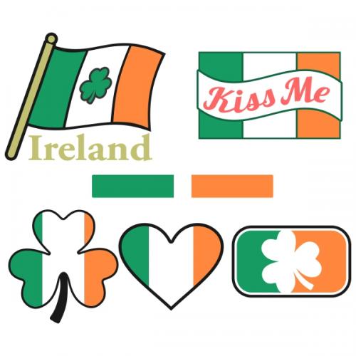 Ireland Irish Flag Svg Cuttable Designs