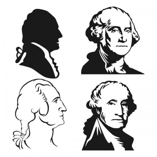 George Washington U.S. Presidents Cuttable Designs