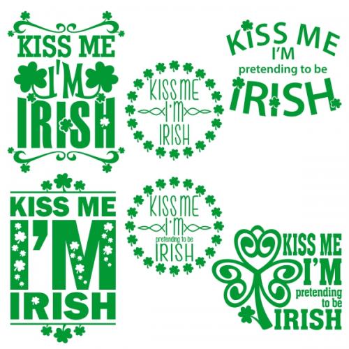 Kiss Me I'm Pretending to be Irish Cuttable Designs