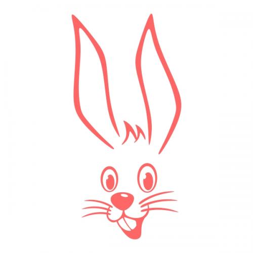 Easter Bunny Face Svg Cuttable Designs
