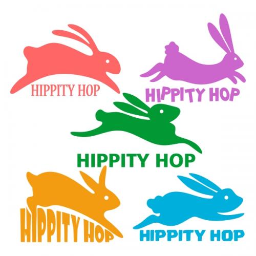 Easter Bunny Hippity Hop Svg Cuttable Designs