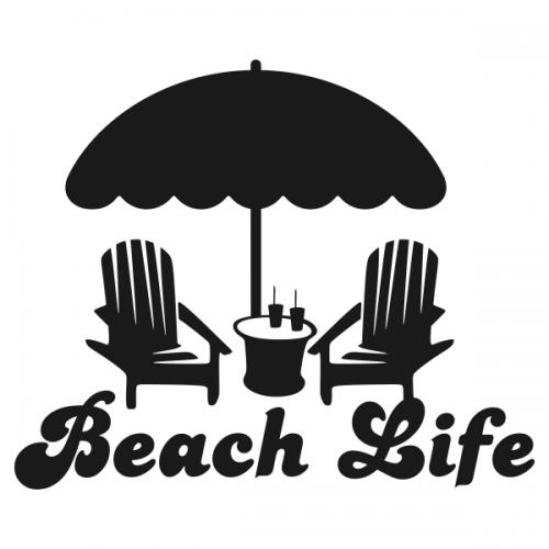 Life's A Beach Svg Cuttable Design