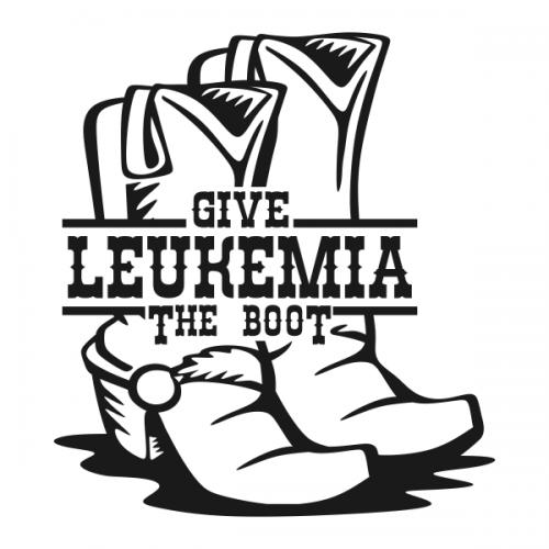 Give Leukemia The Boot Cuttable Design
