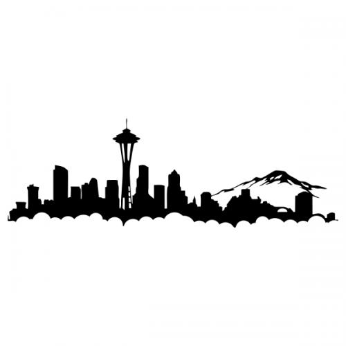 Seattle Skyline Washington Cuttable Design
