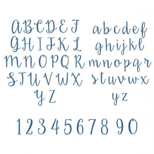 Moonshine Script SVG Cuttable Fonts