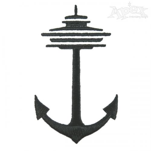 Seattle Anchor Embroidery Designs