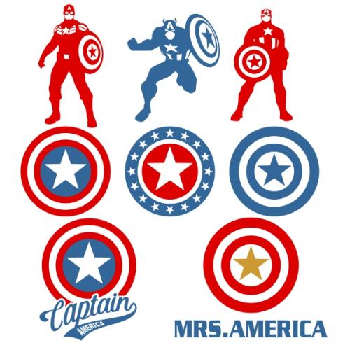 Captain America SVG Cuttable Designs