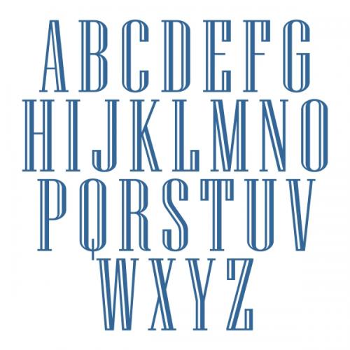 Bain SVG Cuttable Font