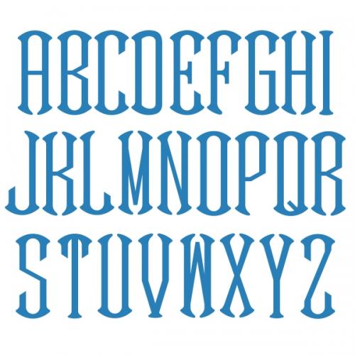 Hampton Monogram Cuttable Font