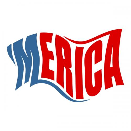 Merica American-Flag Cuttable Design