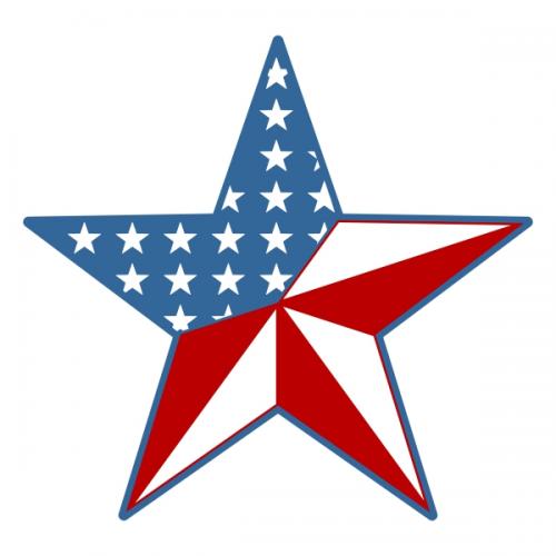 USA Star Flag Cuttable Designs