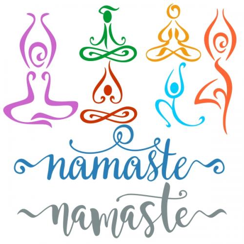 Yoga Namaste SVG Cuttable Designs