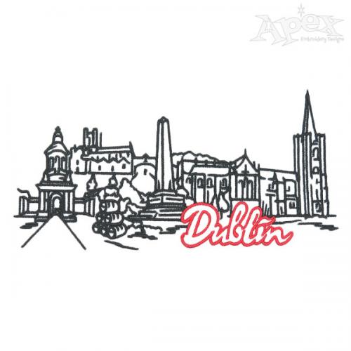 Dublin Ireland City Embroidery Designs