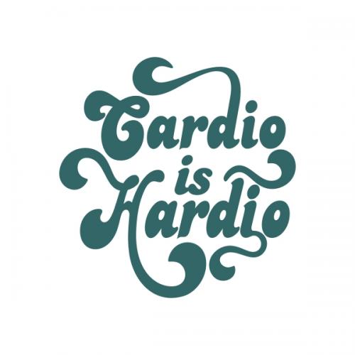 Cardio Hardio SVG Cuttable Designs