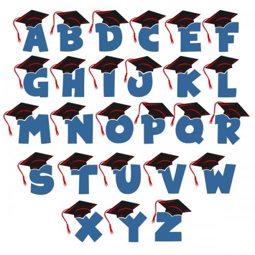 Grade Graduation Cuttable Svg Fonts
