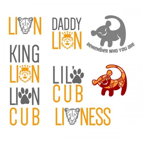 Lion King SVG Designs