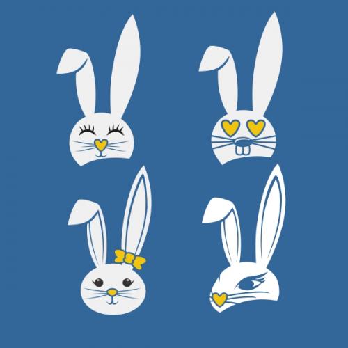 Rabbit Pack SVG Cuttable Designs