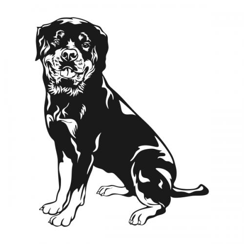Rottweiler dog SVG Cuttable Designs