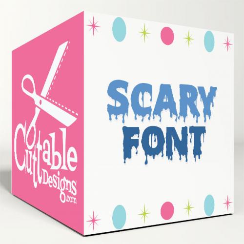 Scary SVG Cuttable Fonts