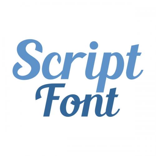 Script SVG Cuttable Fonts