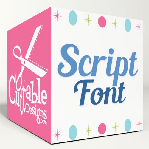 Script SVG Cuttable Fonts