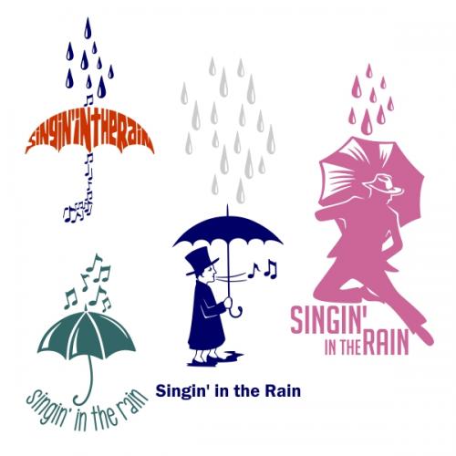 Singin' in the Rain SVG Cuttable Designs