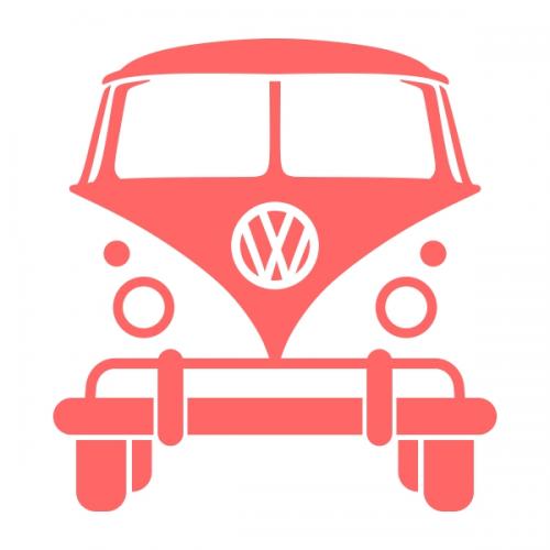 VW Volkswagen Bus Van SVG Cuttable Designs