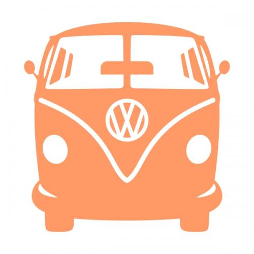 VW Volkswagen Bus Van SVG Cuttable Designs