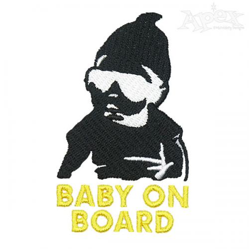 Baby on Board Embroidery Designs
