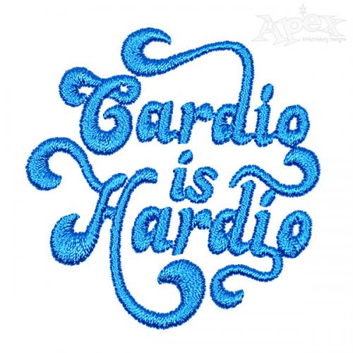 Cardio Hardio Embroideyr Designs