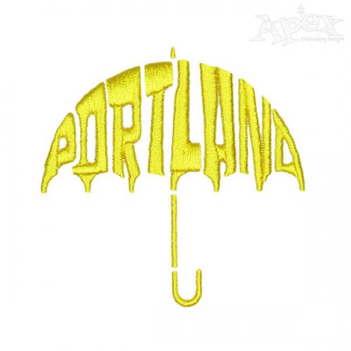 Rainy portland embroidery design  apex embroidery designs monogram Rainy portland embroidery design  apex embroidery designs monogram