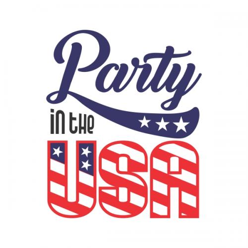 Party USA SVG Cuttable Designs