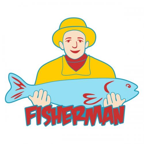 Fisherman SVG Cuttable Designs