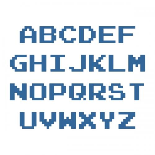 Video Game SVG Cuttable Fonts