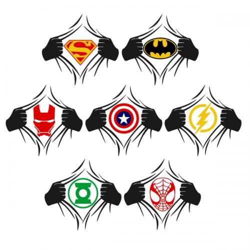Super Hero SVG Cuttable Designs