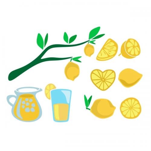 Lemon Pack SVG Cuttable Designs