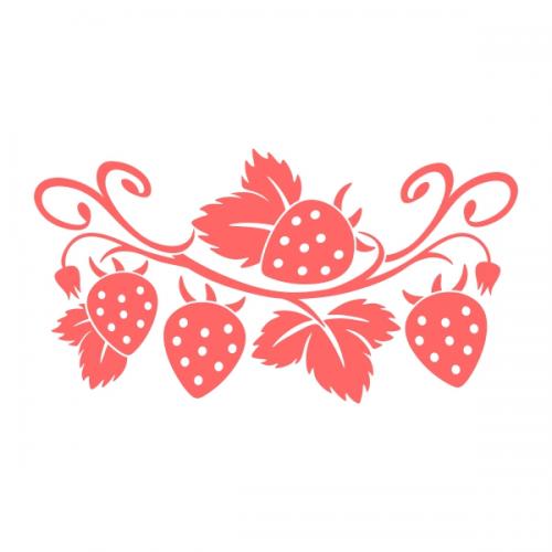 Strawberry SVG Cuttable Designs