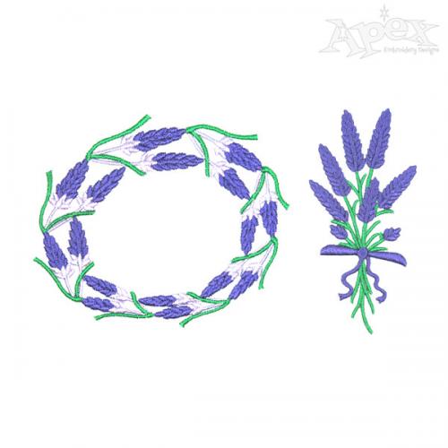 Lavender Plant Embroidery Designs