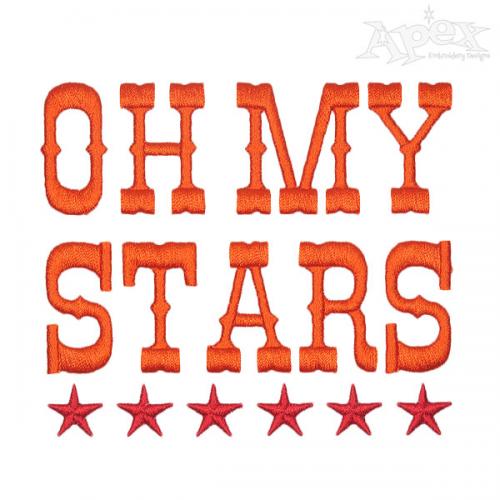 Oh My Stars Embroidery Designs