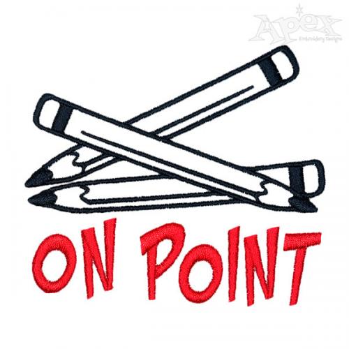 On Point Pencil Embroidery Designs