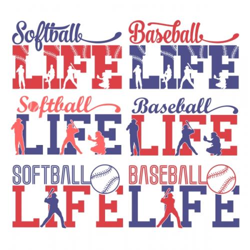 Baseball Life SVG Cuttable Designs