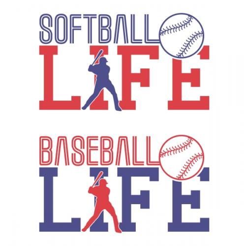 Baseball Life SVG Cuttable Designs