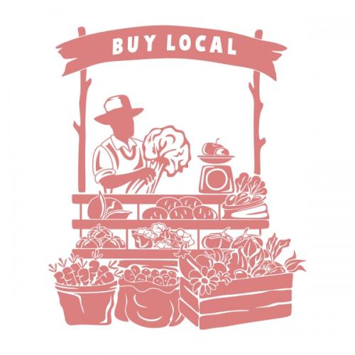 Buy Local Farmer SVG Cuttable Designs