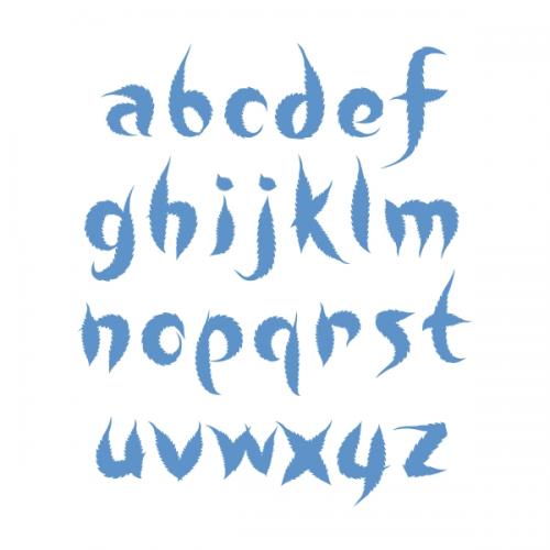 Leaf Alphabet SVG Cuttable Fonts