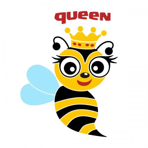 Queen Bee SVG Cuttable Designs