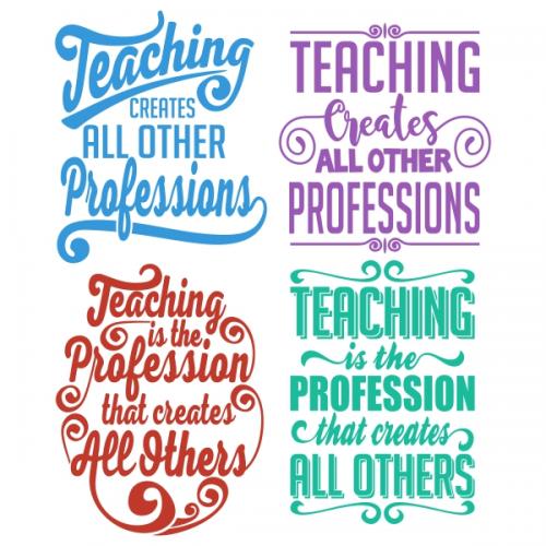 Teaching Profession Cuttable Design | Apex Designs & Fonts