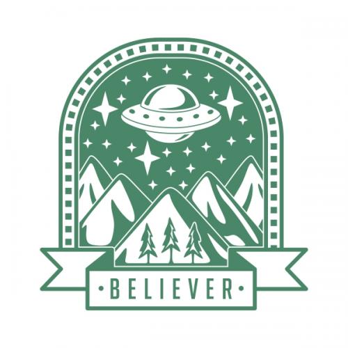 UFO Believer SVG Cuttable Designs